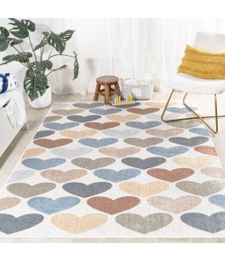 Jonathany Kids Washable KDW101A Ivory/Blue/Orange Area Rug 3 ft. 11 in. X 5 ft. 11 in. Rectangle Jonathany Kids Washable KDW101A Ivory/Blue/Orange Area Rug 3 ft. 11 in. X 5 ft. 11 in. Rectangle
