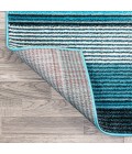 LUXOR Area Rug Duxbury Gradient Ticking Striped Blue/Navy 3 ft. x 5 ft. Area Rug