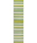 LUXOR Area Rug Duxbury Gradient Ticking Striped Green/Blue 2 ft. x 8 ft. Runner Rug