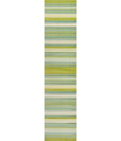 Jonathany Luxor LUX102B Green/Blue Area Rug 2 ft. X 8 ft. Runner