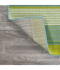 LUXOR Area Rug Duxbury Gradient Ticking Striped Green/Blue 5 ft. x 8 ft. Area Rug