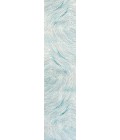 LUXOR Area Rug Arlo Woodgrain Geometric Ivory/Blue 2 ft. x 8 ft. Runner Rug