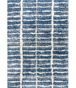 Jonathany Malibu Shag MBS101B Blue/Ivory Area Rug 7 ft. 9 in. X 10 ft. Rectangle