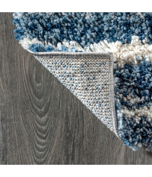 Ankara Vintage Medallion Blue/Ivory 2 ft. x 8 ft. Runner Rug