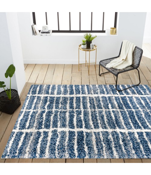 Ankara Vintage Medallion Blue/Ivory 3 ft. x 5 ft. Area Rug