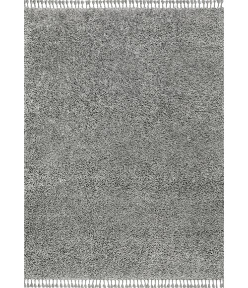 Mercer Shag Plush Tassel Charcoal 3 ft. x 5 ft. Area Rug