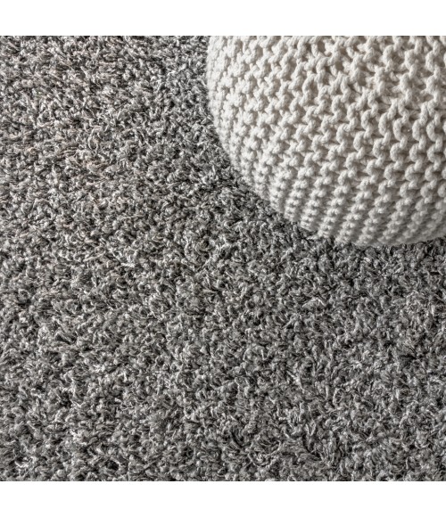 Mercer Shag Plush Tassel Charcoal 3 ft. x 5 ft. Area Rug