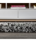 MERCER SHAG Area Rug Mercer Shag Plush Tassel Charcoal 2 ft. x 8 ft. Runner Rug