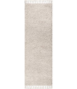 Jonathany Mercer Shag MCR100D Cream Area Rug 2 ft. 3 in. X 8 ft. Runner