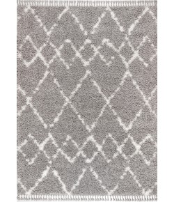 Jonathany Mercer Shag MCR102C Grey/Ivory Area Rug 3 ft. 1 in. X 5 ft. Rectangle