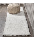 Mercer Shag Plush White 2 ft. x 8 ft. Runner Rug