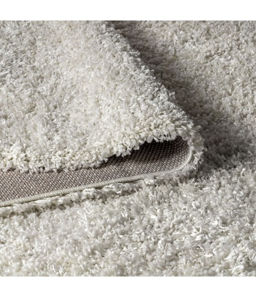 MERCER SHAG Area Rug Mercer Shag Plush White 8 ft. x 10 ft. Area Rug