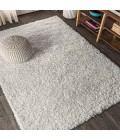 MERCER SHAG Area Rug Mercer Shag Plush White 8 ft. x 10 ft. Area Rug