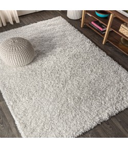 Jonathany Mercer Shag MCR106A White Area Rug 7 ft. 9 in. X 10 ft. Rectangle