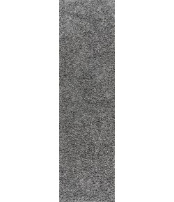 Jonathany Mercer Shag MCR106B Charcoal Area Rug 2 ft. 3 in. X 8 ft. Runner