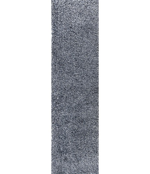 MERCER SHAG Area Rug Mercer Shag Plush Denim Blue 2 ft. x 8 ft. Runner Rug