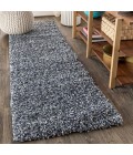 MERCER SHAG Area Rug Mercer Shag Plush Denim Blue 2 ft. x 8 ft. Runner Rug