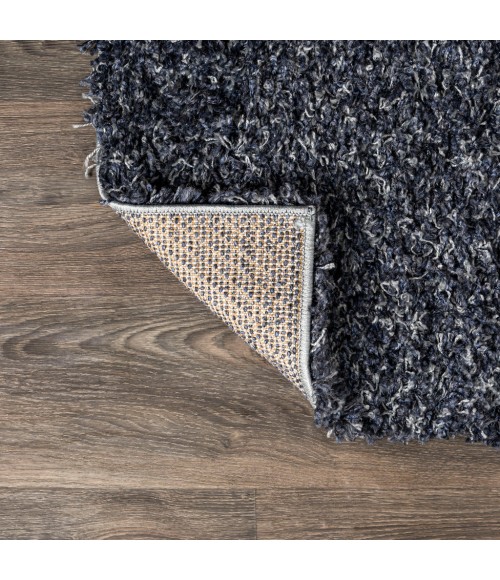 MERCER SHAG Area Rug Mercer Shag Plush Denim Blue 2 ft. x 8 ft. Runner Rug