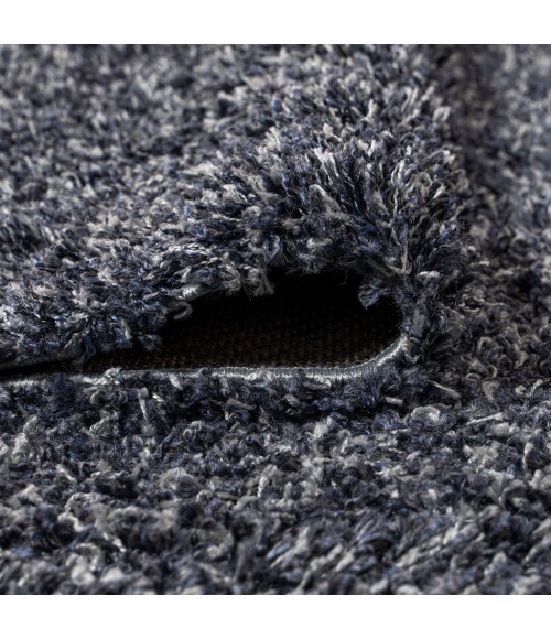 MERCER SHAG Area Rug Mercer Shag Plush Denim Blue 2 ft. x 8 ft. Runner Rug