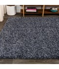 MERCER SHAG Area Rug Mercer Shag Plush Denim Blue 3 ft. x 5 ft. Area Rug
