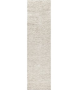 Jonathany Mercer Shag MCR106D Cream Area Rug 2 ft. 3 in. X 8 ft. Runner