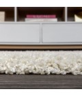 MERCER SHAG Area Rug Mercer Shag Plush Cream 2 ft. x 8 ft. Runner Rug