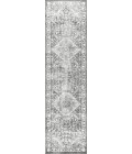 MODERN PERSIAN Area Rug Modern Vintage Medallion Light Grey 2 ft. x 8 ft. Runner Rug