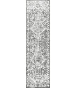 Jonathany Modern Persian MDP100A Light Grey Area Rug 2 ft. 3 in. X 8 ft. Runner
