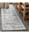MODERN PERSIAN Area Rug Modern Vintage Medallion Light Grey 2 ft. x 8 ft. Runner Rug