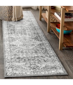 Jonathany Modern Persian MDP100A Light Grey Area Rug 2 ft. 3 in. X 8 ft. Runner