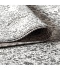 MODERN PERSIAN Area Rug Modern Vintage Medallion Grey 5' Square Area Rug