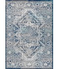 MODERN PERSIAN Area Rug Modern Vintage Medallion Navy /Light Grey 5 ft. x 8 ft. Area Rug