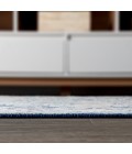 MODERN PERSIAN Area Rug Modern Vintage Medallion Navy /Light Grey 2 ft. x 8 ft. Runner Rug