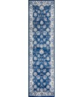 MODERN PERSIAN Area Rug Modern Vintage Moroccan Traditional Navy/Light Grey 2 ft. x 8 ft. Runner Rug