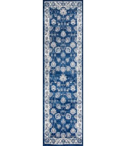 Jonathany Modern Persian MDP101A Navy/Light Grey Area Rug 2 ft. 3 in. X 8 ft. Runner