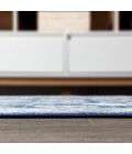 MODERN PERSIAN Area Rug Modern Vintage Moroccan Traditional Navy/Light Grey 3 ft. x 5 ft. Area Rug