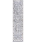 Modern  Vintage Moroccan Traditional Light Gray 2 ft. x 8 ft. Runner Rug