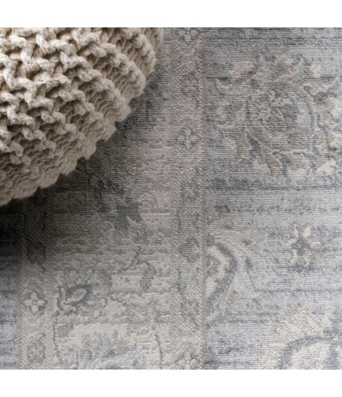 MODERN PERSIAN Area Rug Modern Vintage Moroccan Traditional Light Gray 5' Square Area Rug