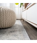 MODERN PERSIAN Area Rug Modern Vintage Moroccan Traditional Light Gray 5' Square Area Rug