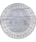 MODERN PERSIAN Area Rug Modern Vintage Moroccan Traditional Light Gray 6' Round Area Rug