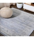 MODERN PERSIAN Area Rug Modern Vintage Moroccan Traditional Light Gray 5' Square Area Rug