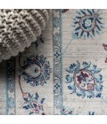 MODERN PERSIAN Area Rug Modern Vintage Moroccan Traditional Ivory/Blue/Red 4 ft. x 6 ft. Area Rug