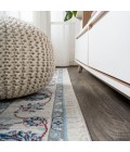 MODERN PERSIAN Area Rug Modern Vintage Moroccan Traditional Ivory/Blue/Red 5' Square Area Rug