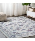 MODERN PERSIAN Area Rug Modern Vintage Moroccan Traditional Ivory/Blue/Red 4 ft. x 6 ft. Area Rug