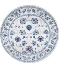 MODERN PERSIAN Area Rug Modern Vintage Moroccan Traditional Ivory/Blue/Red 6' Round Area Rug