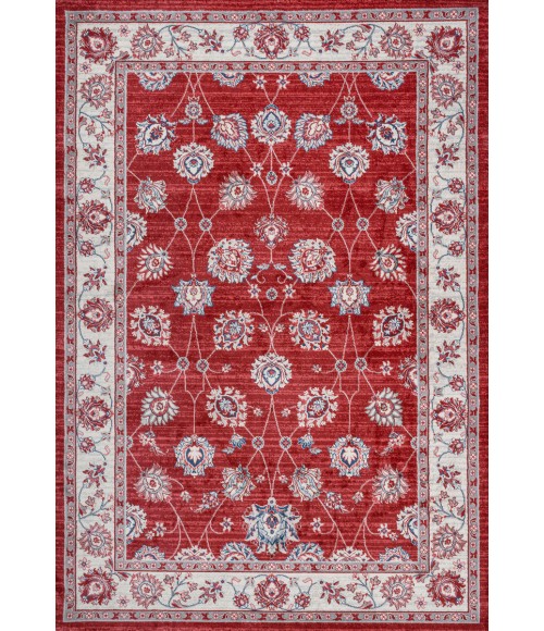 MODERN PERSIAN Area Rug Modern Vintage Moroccan Traditional Red/Ivory 8 ft. x 10 ft. Area Rug