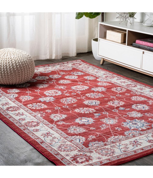 MODERN PERSIAN Area Rug Modern Vintage Moroccan Traditional Red/Ivory 8 ft. x 10 ft. Area Rug