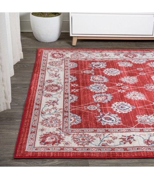 MODERN PERSIAN Area Rug Modern Vintage Moroccan Traditional Red/Ivory 8 ft. x 10 ft. Area Rug