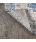 MODERN PERSIAN Area Rug Modern Vintage Moroccan Traditional Gray/Blue 6' Round Area Rug