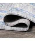 MODERN PERSIAN Area Rug Modern Vintage Moroccan Traditional Gray/Blue 6' Round Area Rug